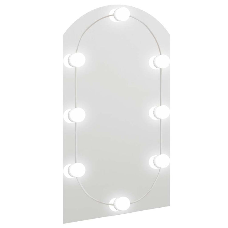Miroir Vidaxl avec éclairage LED Boog 70x40 cm Verre