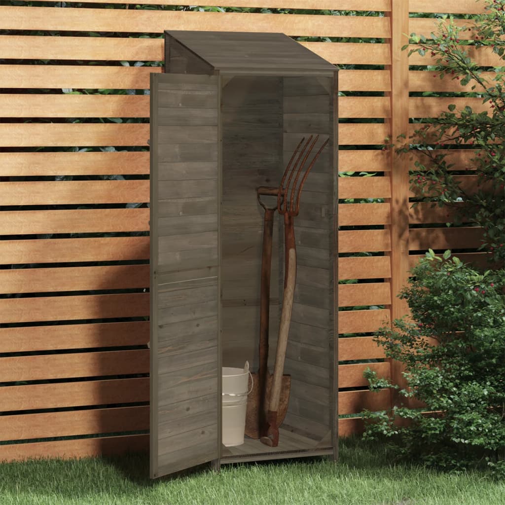 Vidaxl jardin hangar 55x52x174.5 cm Pine solide-bois anthracite -colored