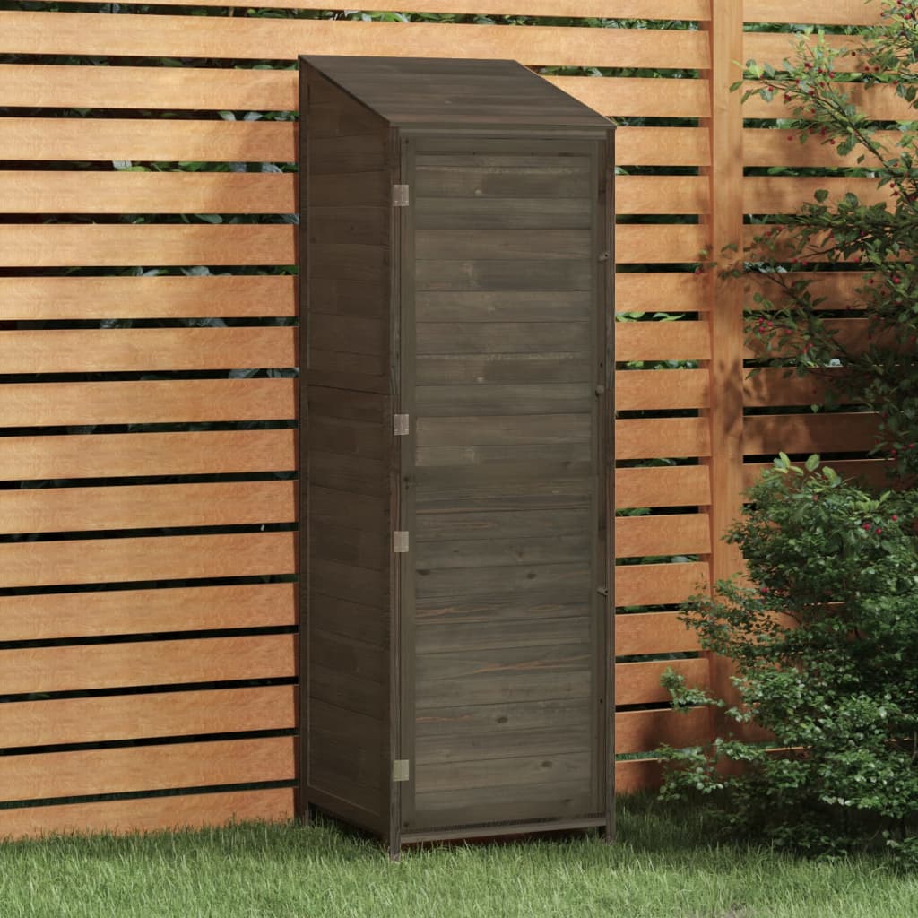 Vidaxl jardin hangar 55x52x174.5 cm Pine solide-bois anthracite -colored