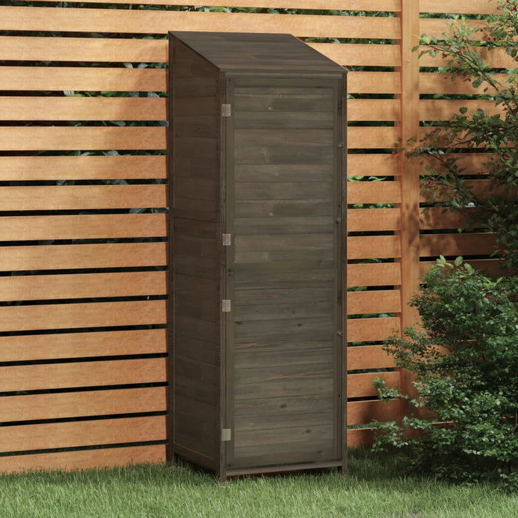 Vidaxl jardin hangar 55x52x174.5 cm Pine solide-bois anthracite -colored