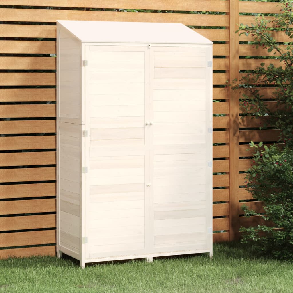 Vidaxl jardin hangar 102x52x174.5 cm Pine solide blanc