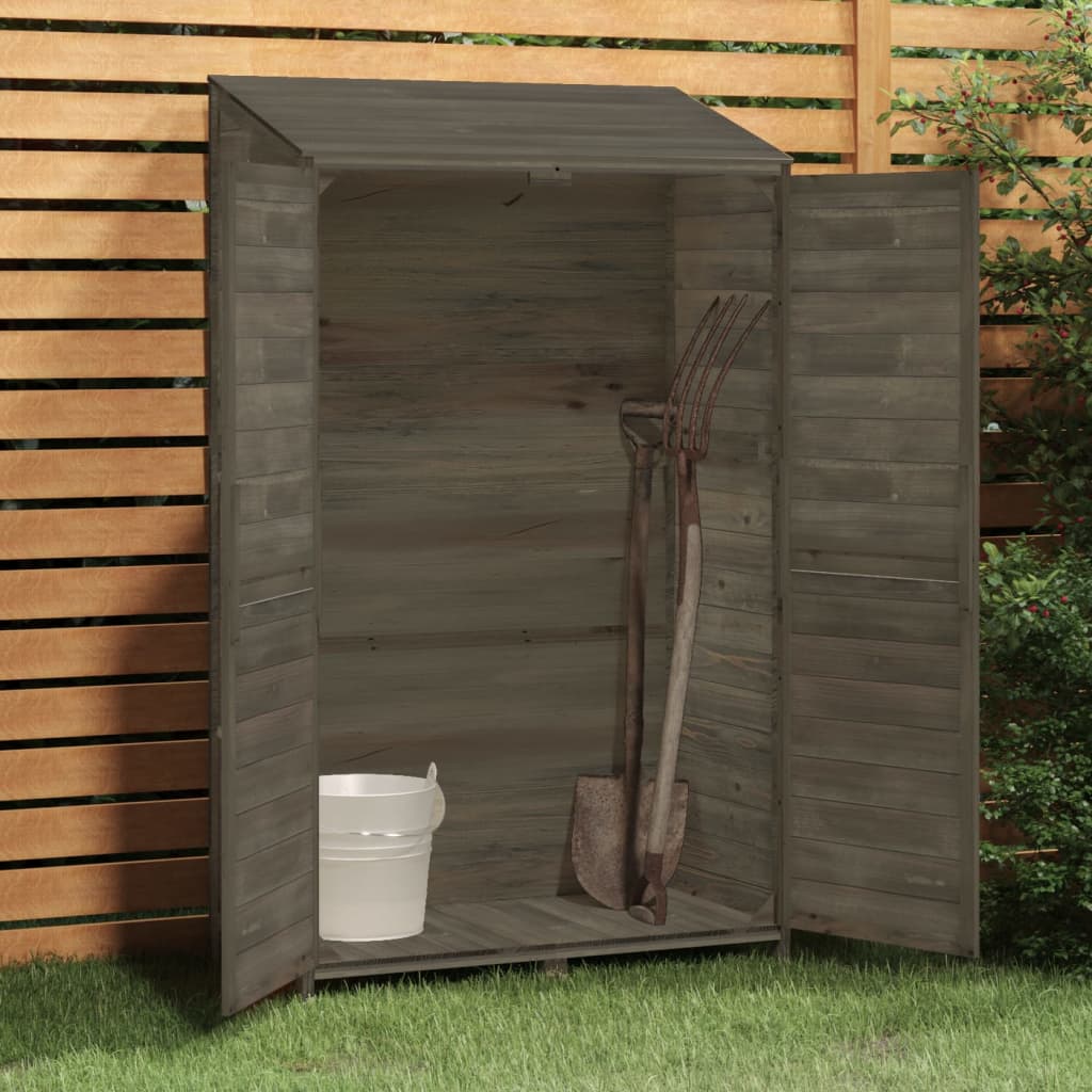 Vidaxl jardin hangar 102x52x174.5 cm Pine solide-bois anthracite -colored