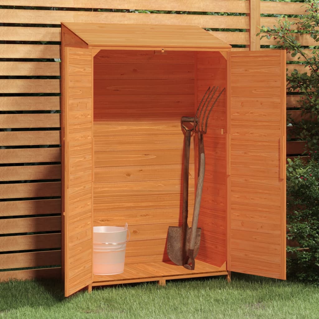 Vidaxl hangar de jardin 102x52x174,5 cm de pin massif brun