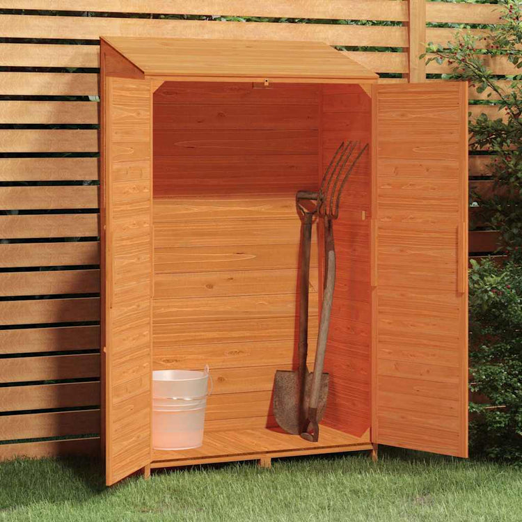 Vidaxl hangar de jardin 102x52x174,5 cm de pin massif brun