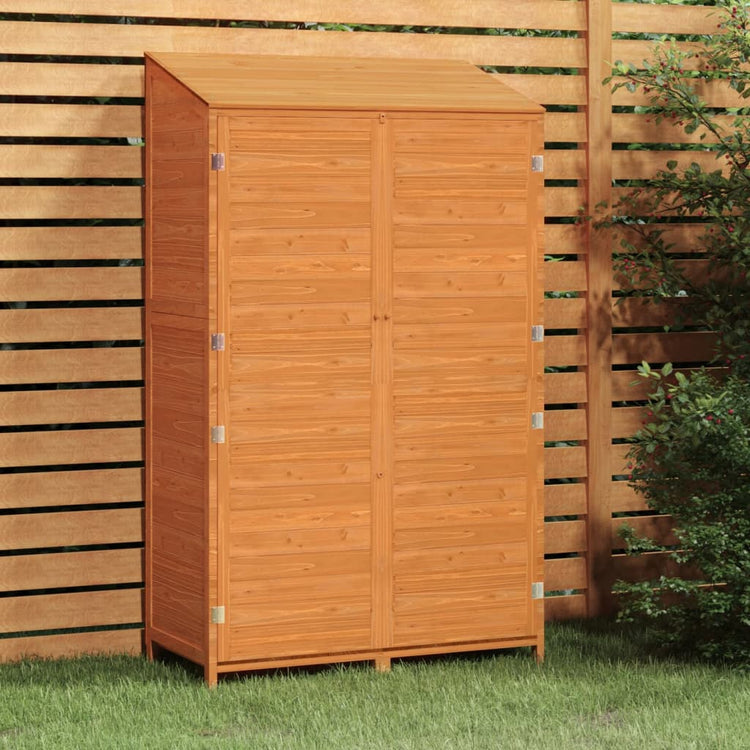 Vidaxl hangar de jardin 102x52x174,5 cm de pin massif brun