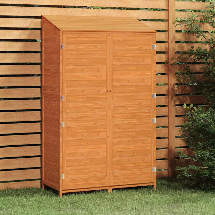 Vidaxl hangar de jardin 102x52x174,5 cm de pin massif brun