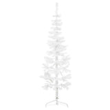 Vidaxl kunstkerstboom moitié avec un blanc standard à 180 cm blanc - afbeelding 2