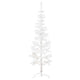 Vidaxl kunstkerstboom moitié avec un blanc standard à 180 cm blanc