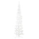 Vidaxl kunstkerstboom moitié avec un blanc standard à 240 cm blanc standard