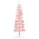 Vidaxl Kunstkerstboom moitié avec un rose standard à 150 cm étroitement standard