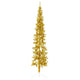 Vidaxl kunstkerstboom moitié avec de couleur dorée de 180 cm étroite standard