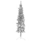 Vidaxl kunstkerstboom moitié avec de couleur argentée à 180 cm étroite standard