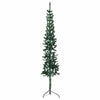 Vidaxl kunstkerstboom moitié avec un vert standard à 120 cm vert