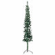 Vidaxl kunstkerstboom moitié avec un vert standard à 120 cm vert