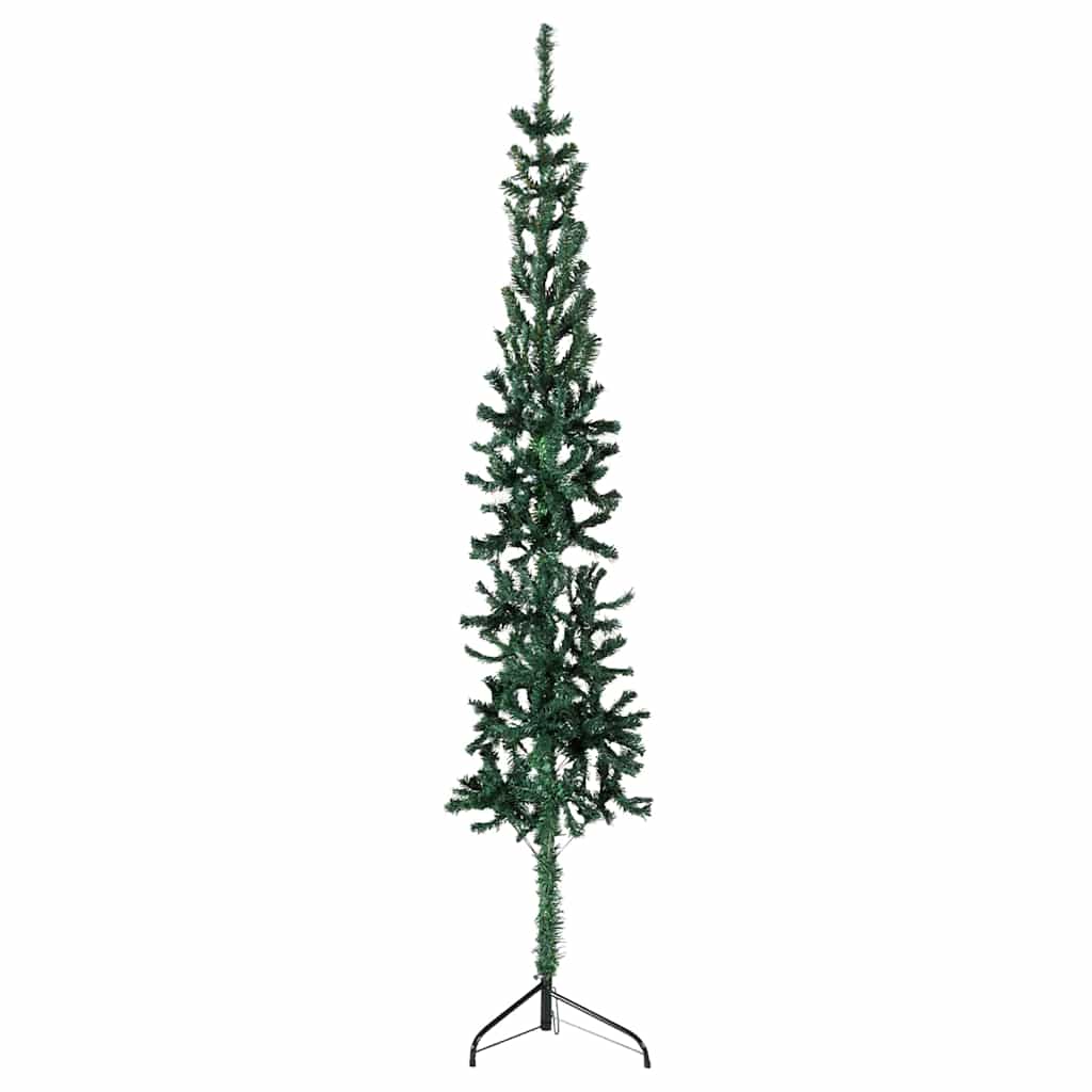 Vidaxl Kunstkerstboom moitié avec un vert standard de 180 cm à 180 cm