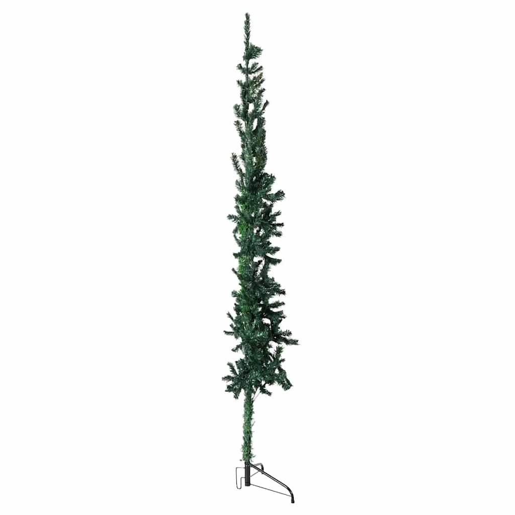 Vidaxl kunstkerstboom moitié avec un vert standard à 210 cm vert