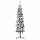 Vidaxl kunstkerstboom moitié avec neige étroite 150 cm