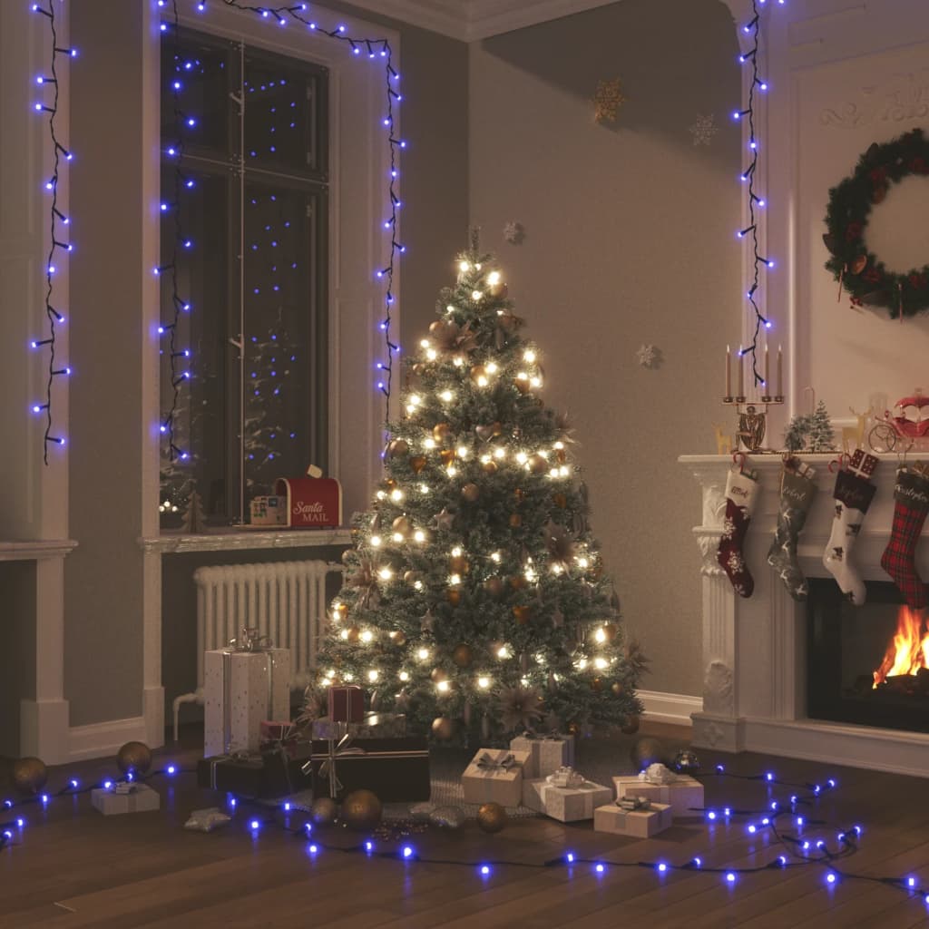 Vidaxl Garland léger avec 600 LEDS Bleu 60 M PVC