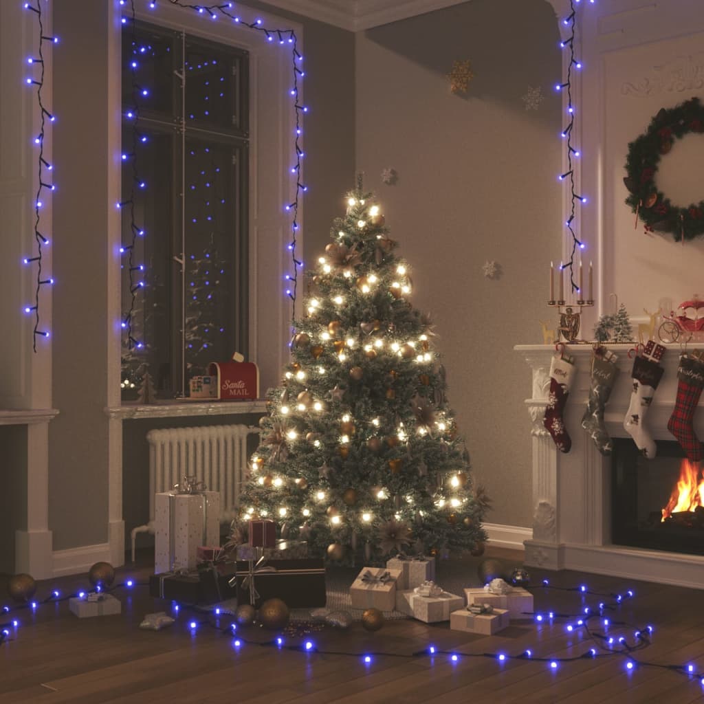 Vidaxl Garland léger avec 1000 LEDS Bleu 100 M PVC