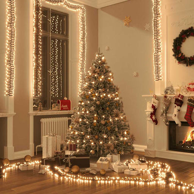 Vidaxl Light Garland Cluster avec 1000 LEDS blanc chaud 11 M PVC