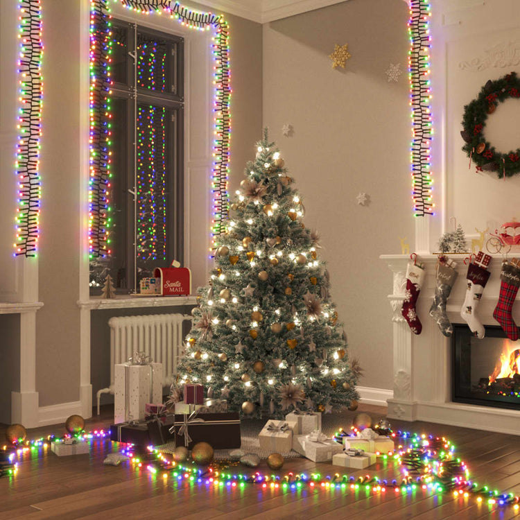 Vidaxl Light Garland Cluster avec 3000 LEDS Multicolored 23 M PVC
