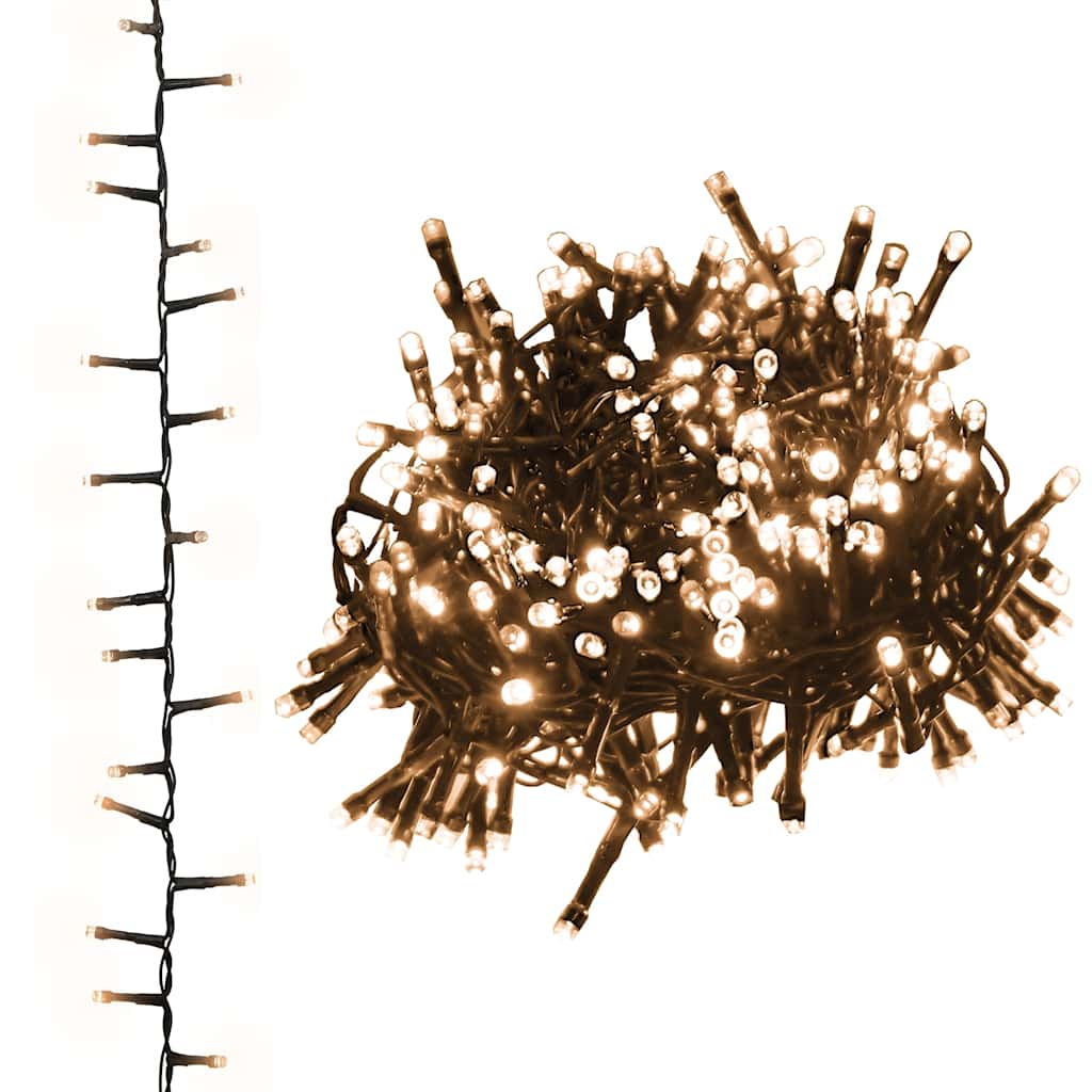 Vidaxl Garland Light Compact avec 400 LEDS blanc chaud 13 M PVC
