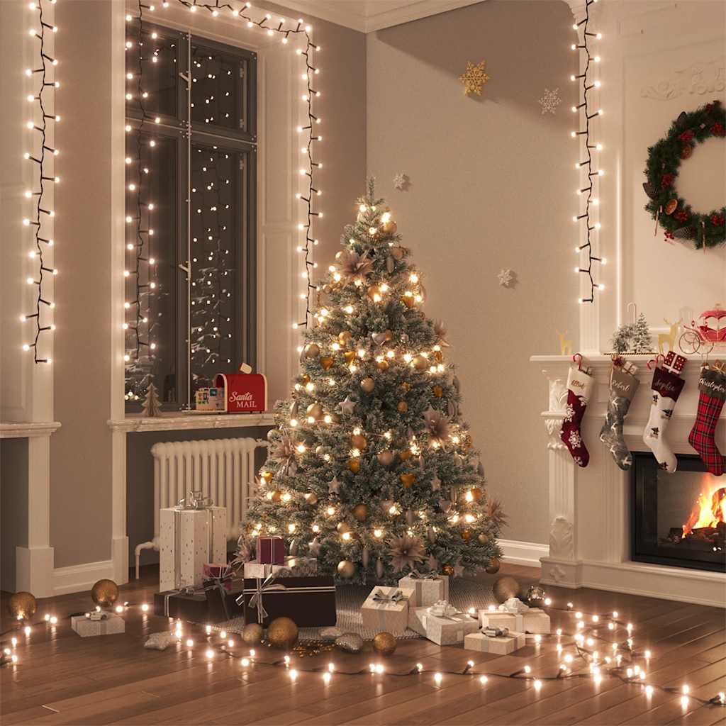Vidaxl Garland Light Compact avec 400 LEDS blanc chaud 13 M PVC