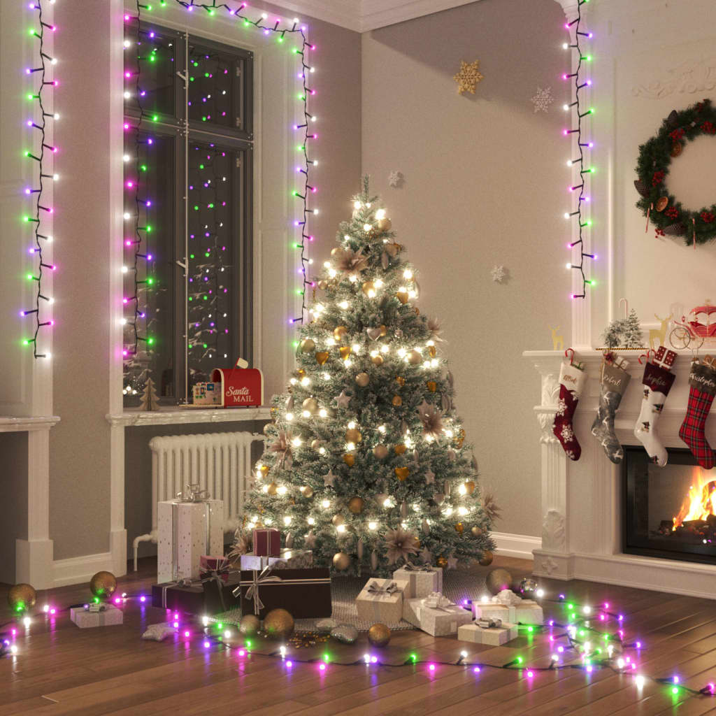 Vidaxl Garland Light Compact avec 400 LEDS pastel multicolour 13 M PVC