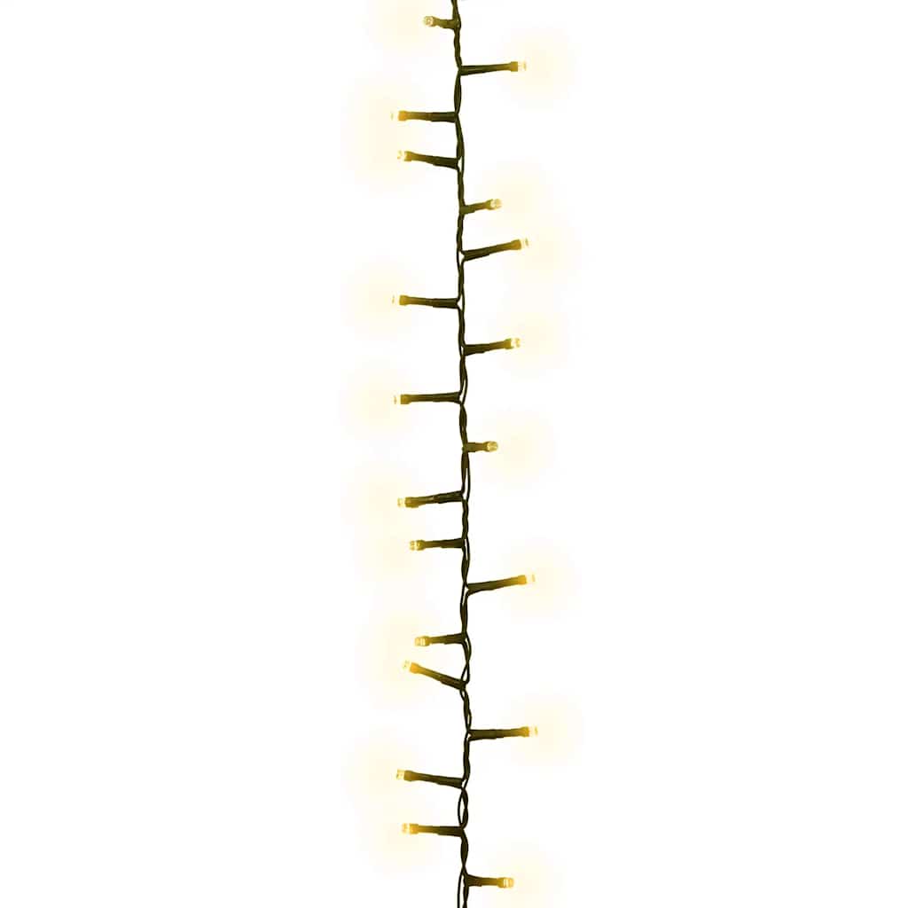 Vidaxl Garland Light Compact avec 1000 LEDS blanc chaud 25 M PVC