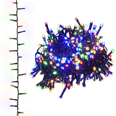 Vidaxl Garland Light compact avec 1000 LEDS multi-colorants 25 M PVC