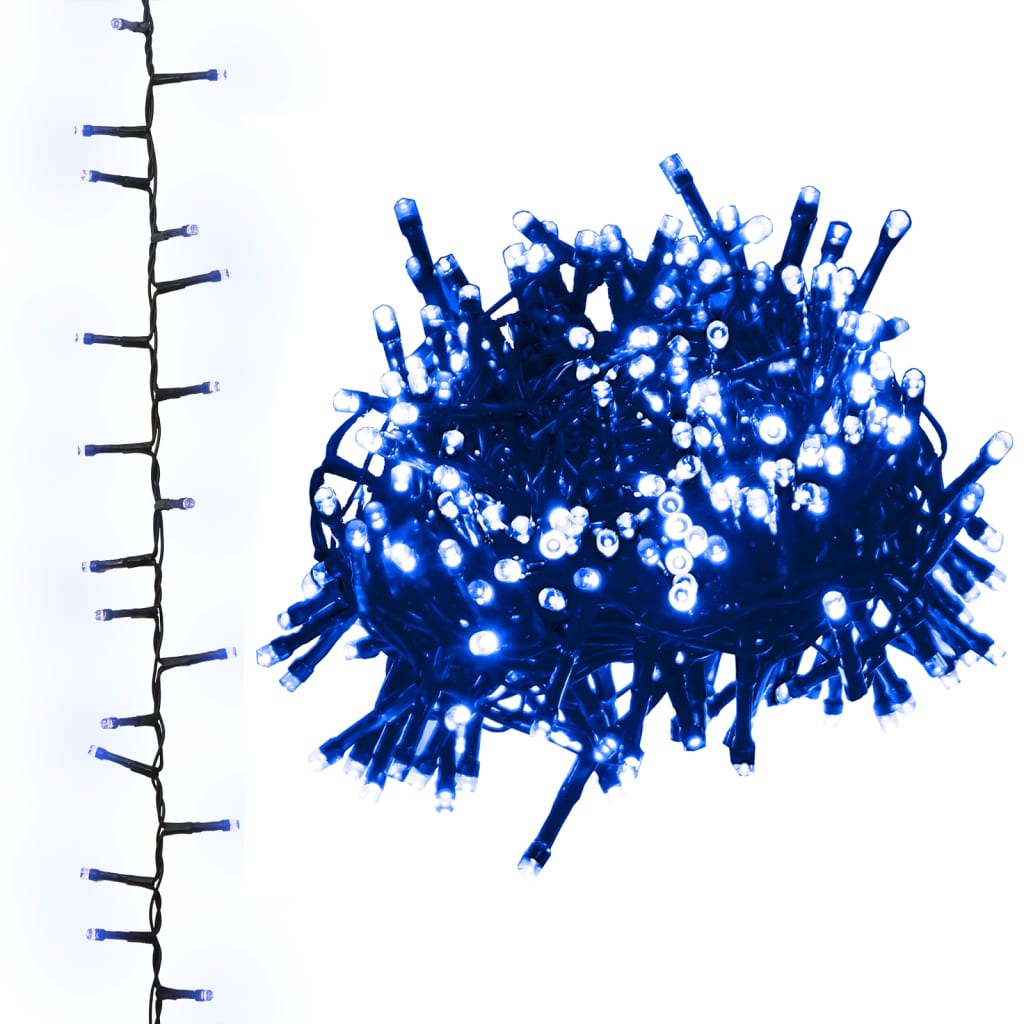 Vidaxl Garland Light Compact avec 3000 LEDS Bleu 65 M PVC