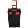 Vidaxl Tolley Trolley Polypropène noir et rouge