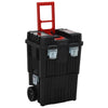 Vidaxl Tolley Trolley Polypropène noir et rouge