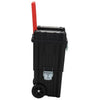 Vidaxl Tolley Trolley Polypropène noir et rouge