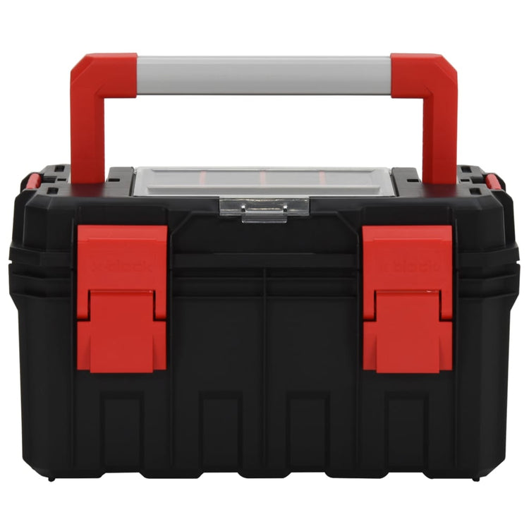 Vidaxl Toolbox 45x28x26,5 cm noir et rouge