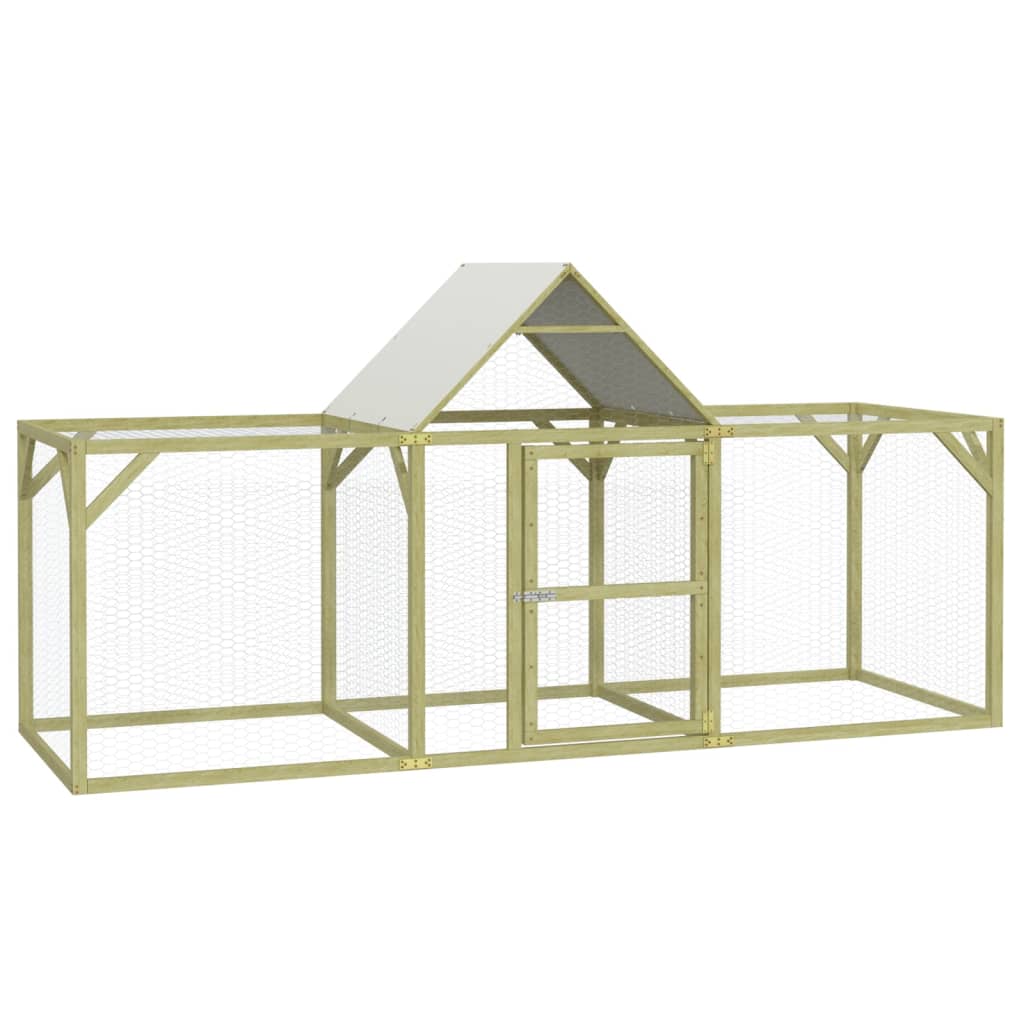 Vidaxl Chicken Coop 300x100x150 cm Pine solide imprégnée