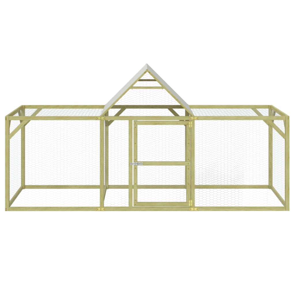 Vidaxl Chicken Coop 300x100x150 cm Pine solide imprégnée