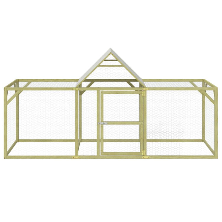 Vidaxl Chicken Coop 300x100x150 cm Pine solide imprégnée