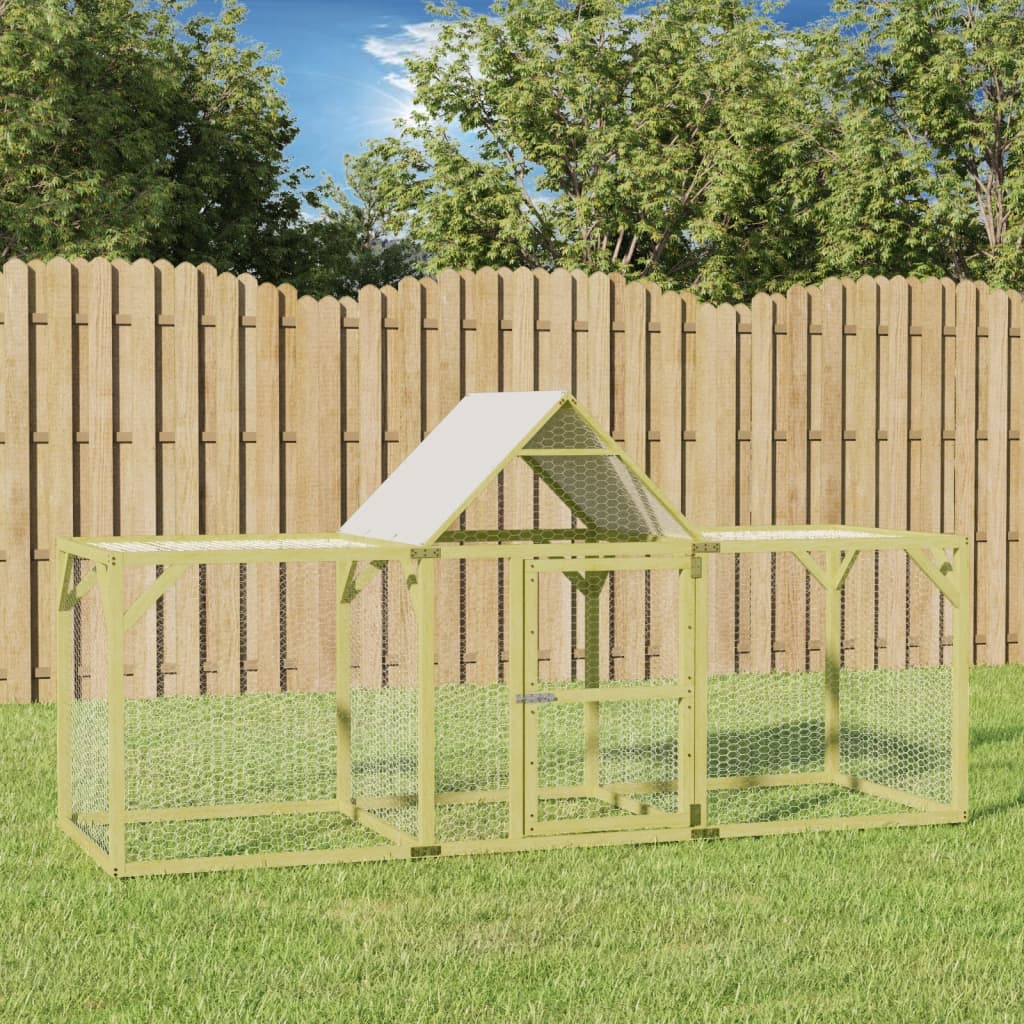 Vidaxl Chicken Coop 300x100x150 cm Pine solide imprégnée