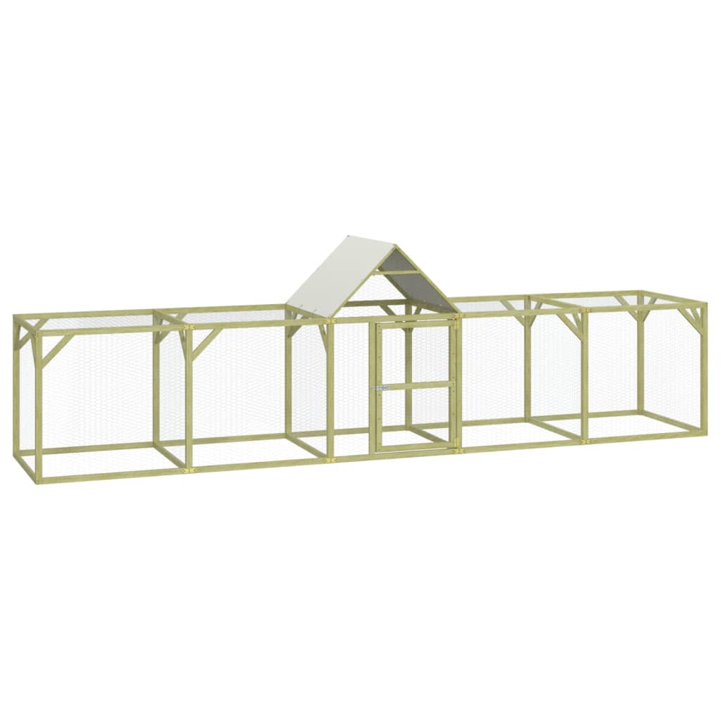 Vidaxl Chicken Coop 500x100x150 cm Pine solide imprégnée