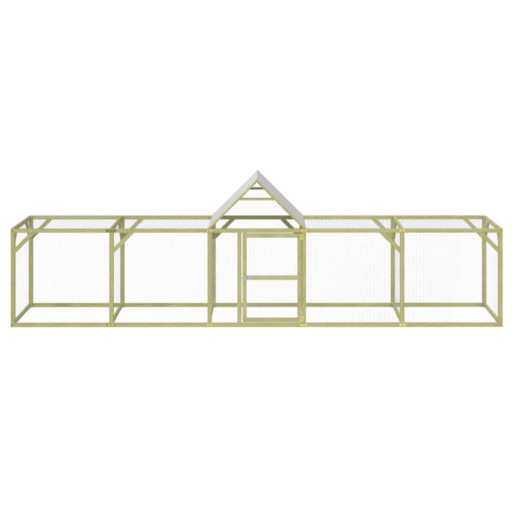 Vidaxl Chicken Coop 500x100x150 cm Pine solide imprégnée