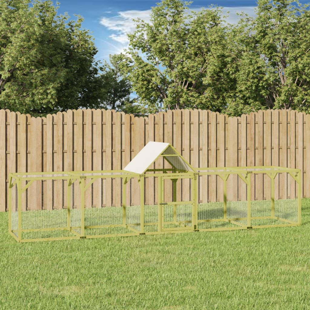 Vidaxl Chicken Coop 500x100x150 cm Pine solide imprégnée