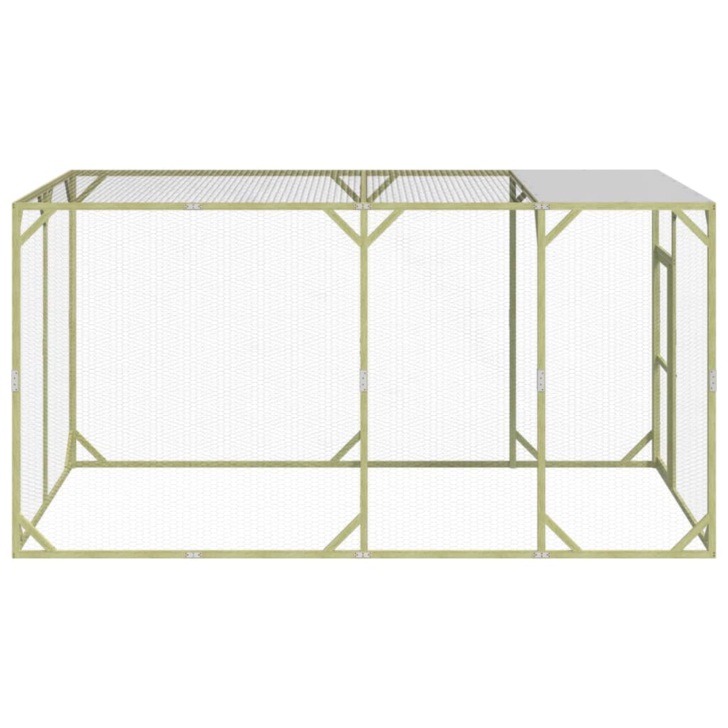 Vidaxl Chicken Coop 200x400x200 cm Pine solide imprégnée