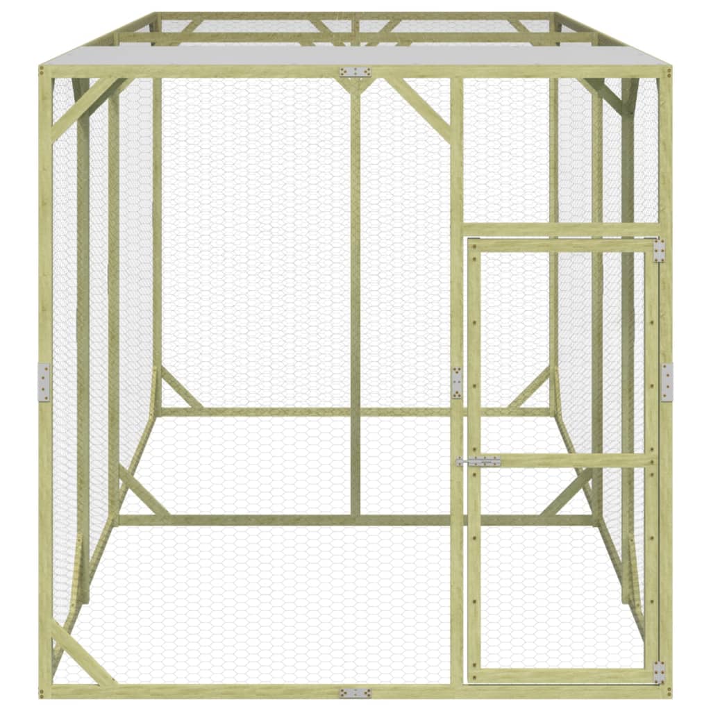 Vidaxl Chicken Coop 200x400x200 cm Pine solide imprégnée