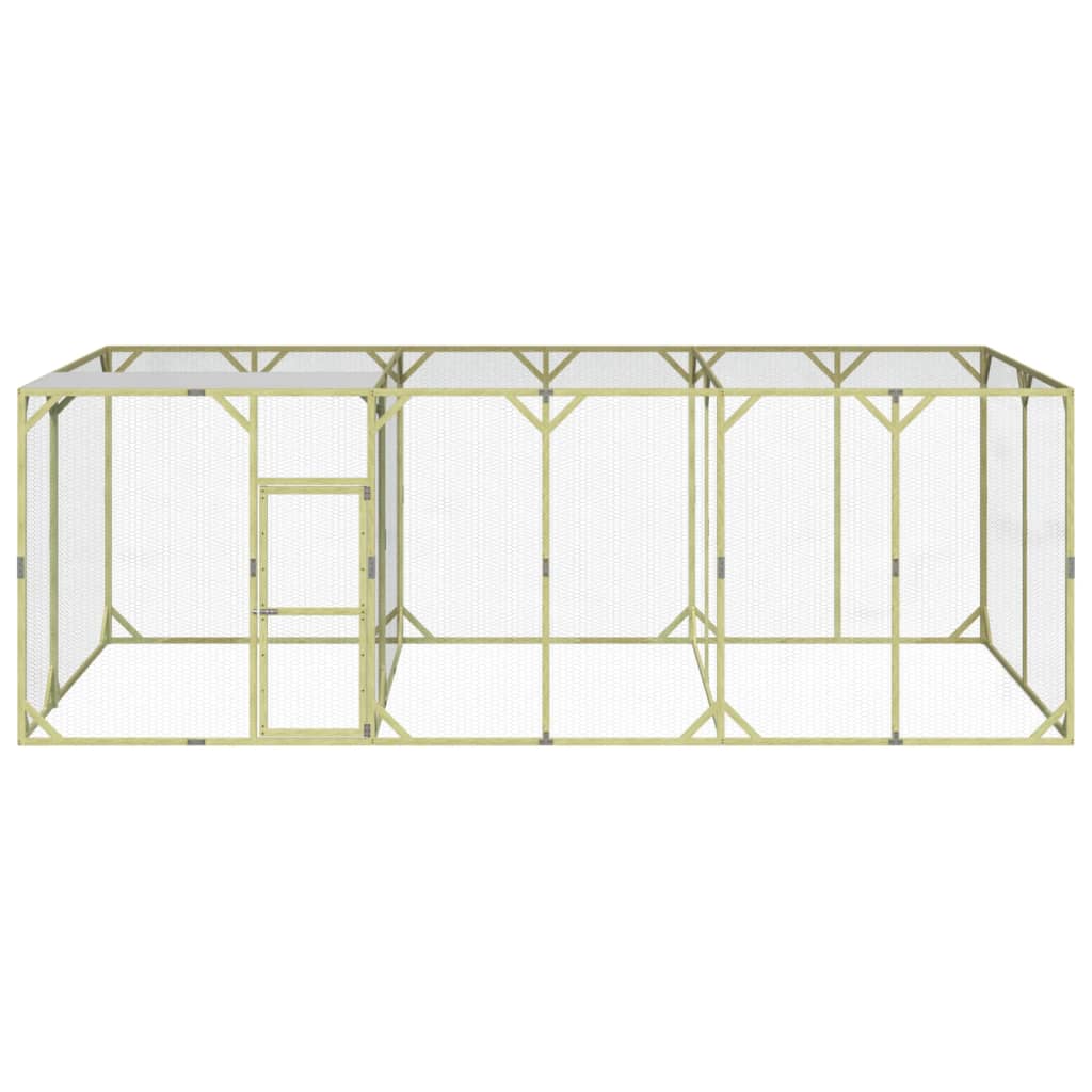 Vidaxl Chicken Coop 600x300x200 cm Pine solide imprégnée