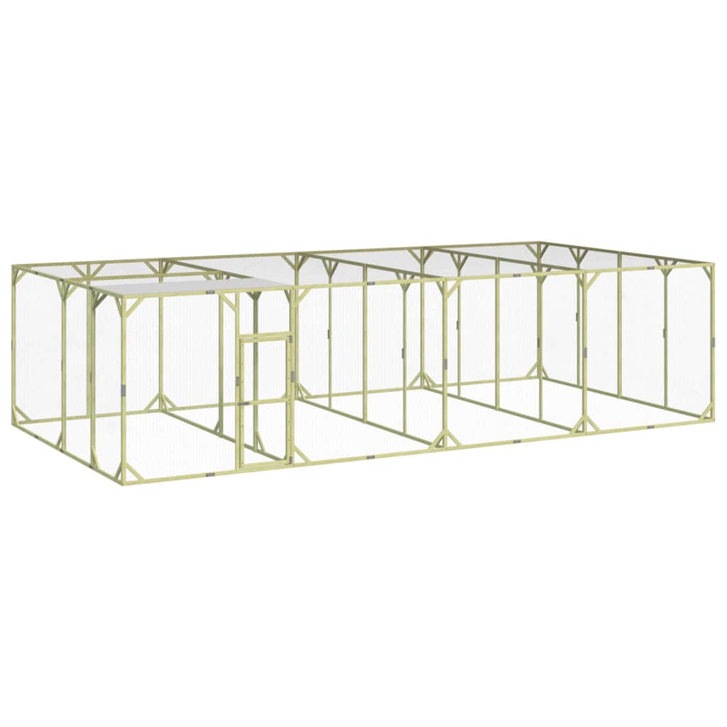Vidaxl Chicken Coop 800x400x200 cm Pine solide imprégnée