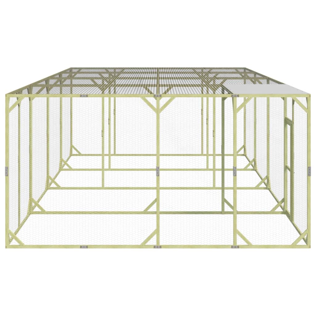 Vidaxl Chicken Coop 800x400x200 cm Pine solide imprégnée