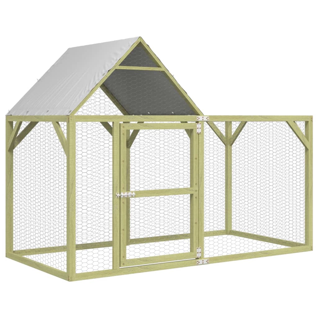 Vidaxl Chicken Coop 200x100x150 cm Pine solide imprégnée