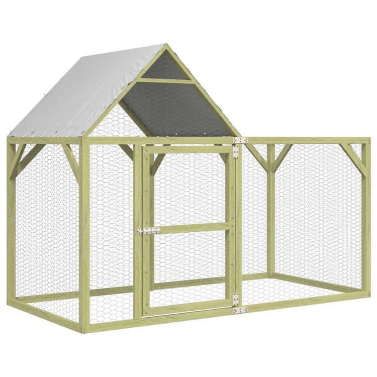 Vidaxl Chicken Coop 200x100x150 cm Pine solide imprégnée