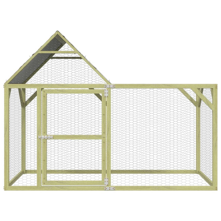 Vidaxl Chicken Coop 200x100x150 cm Pine solide imprégnée